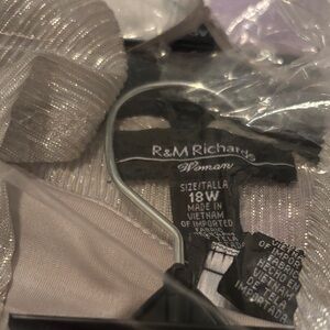 R&M Richards Shimmering Cream Jumpsuit